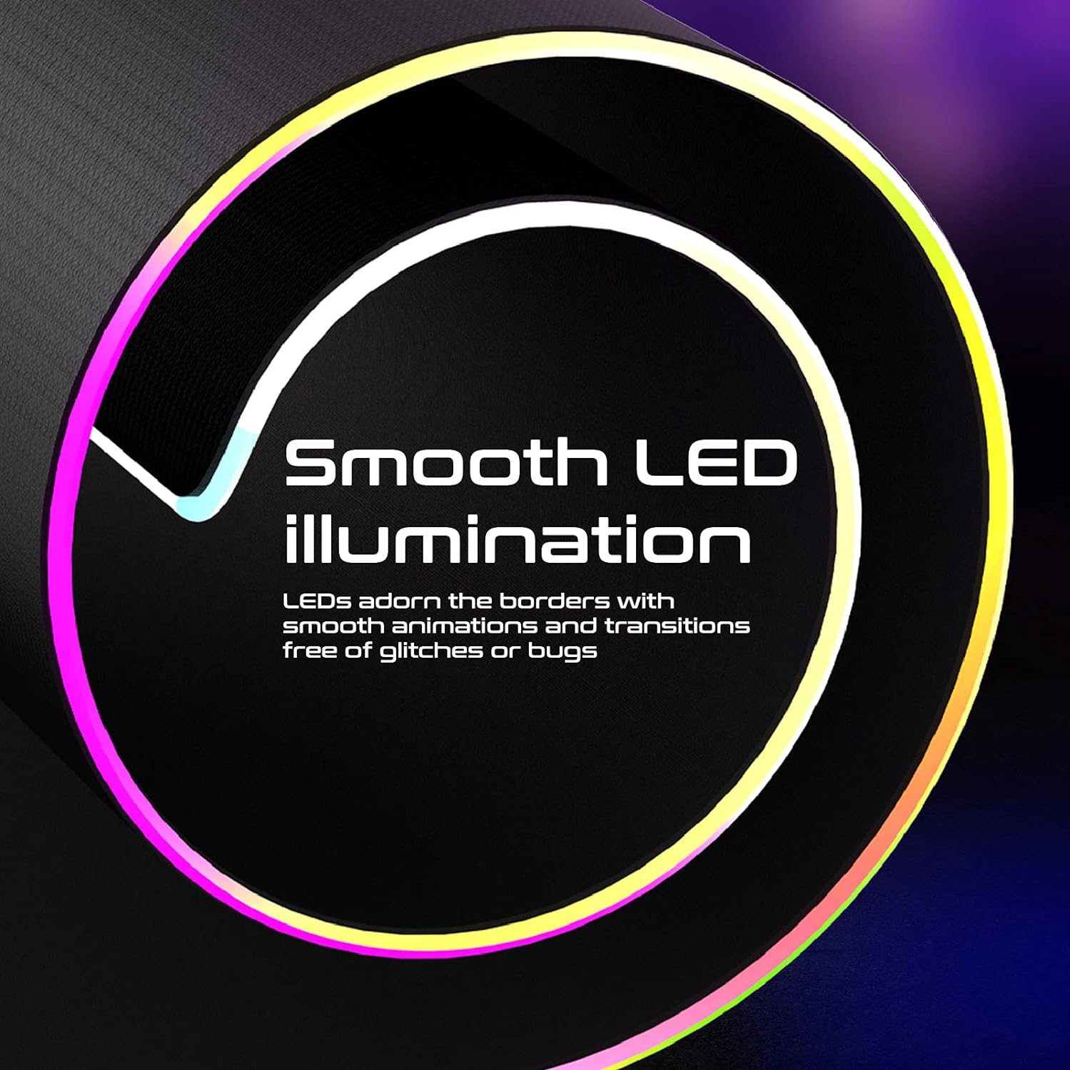Vertux LED Gaming Mouse Pad | 15W Qi Wireless Charging Pad | Anti-Friction | Zero Slip Grip | Smooth LED Illumination | Non-Slip Base Gaming Mouse Pad | Large Size Mouse Pad- Black Vertux LED Gaming Mouse Pad | 15W Qi Wireless Charging Pad | Anti-Friction | Zero Slip Grip | Smooth LED Illumination | Non-Slip Base Gaming Mouse Pad | Large Size Mouse Pad- Black